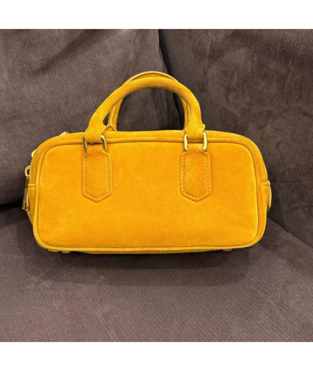 MIU MIU Желтая сумка через плечо, фото 3