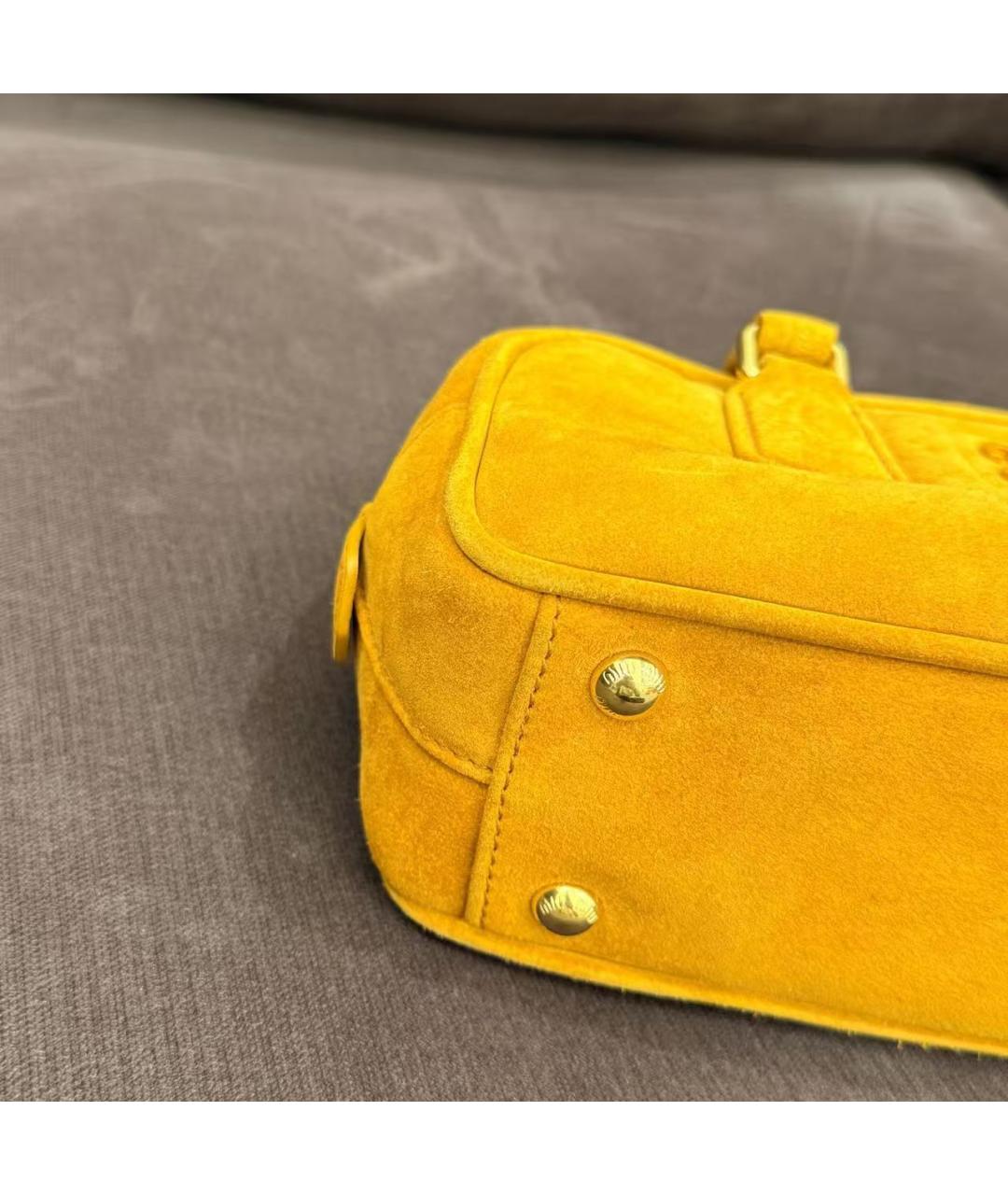 MIU MIU Желтая сумка через плечо, фото 7