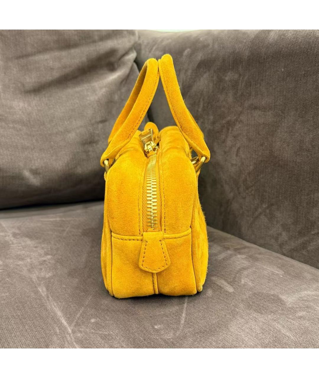 MIU MIU Желтая сумка через плечо, фото 4