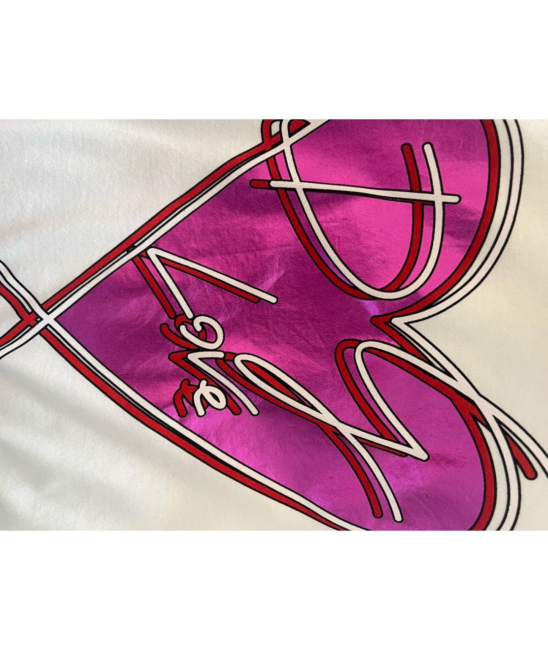 DOLCE&GABBANA Белая хлопко-эластановая футболка, фото 5