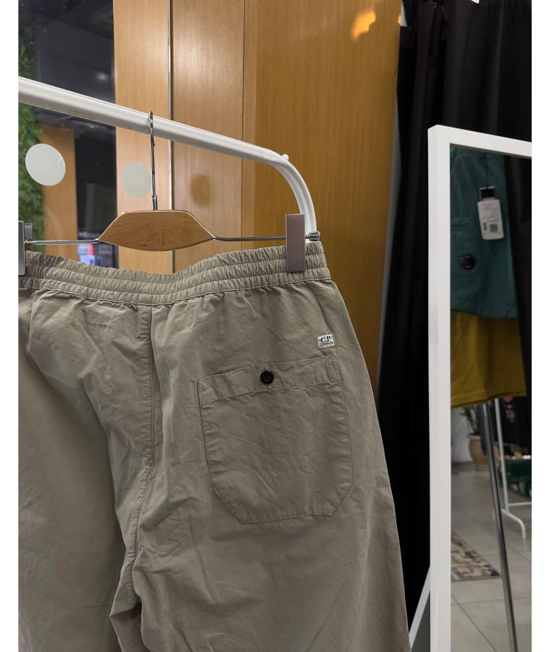 CP COMPANY Бежевые хлопковые повседневные брюки, фото 5