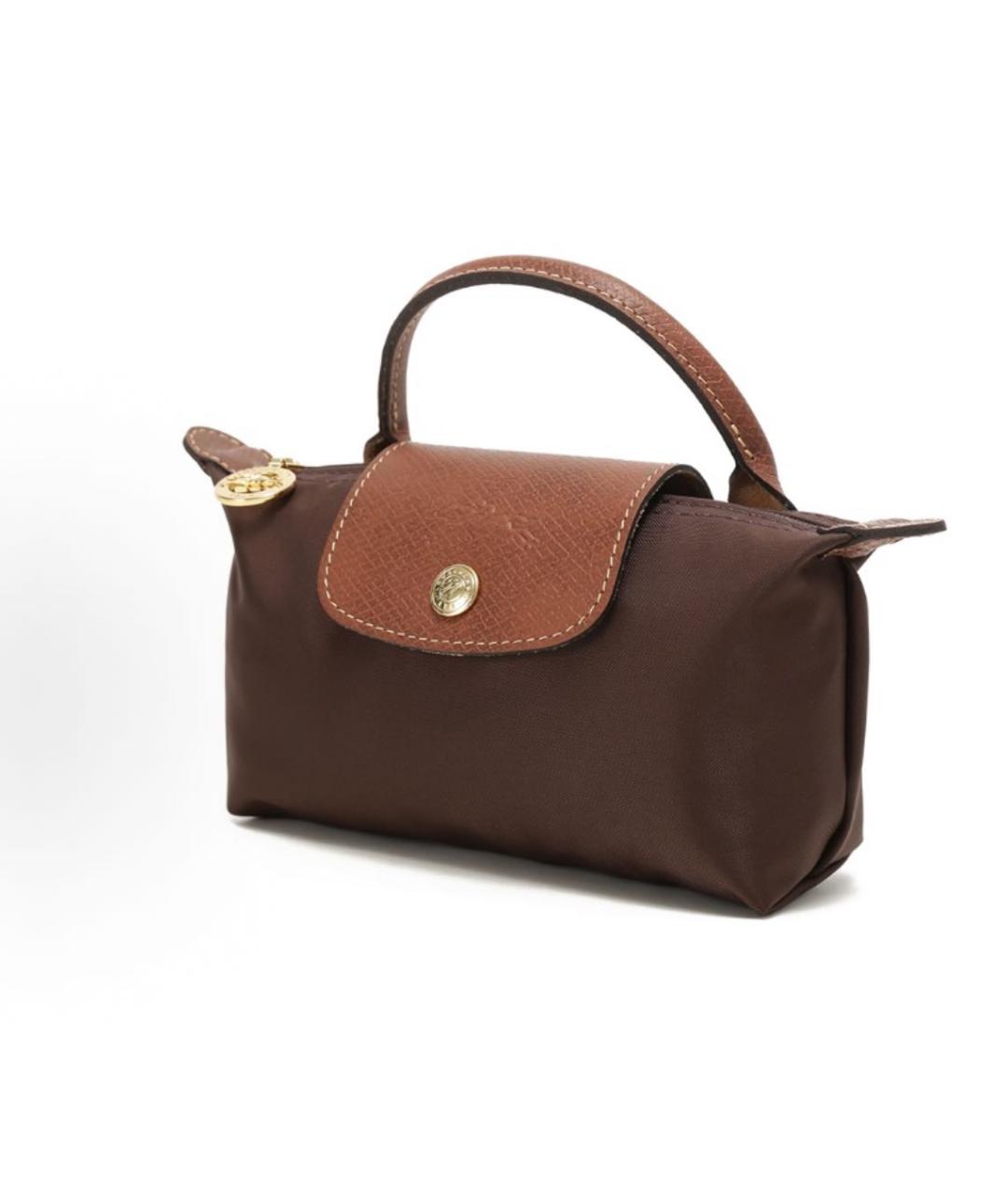 LONGCHAMP Коричневая сумка с короткими ручками, фото 2