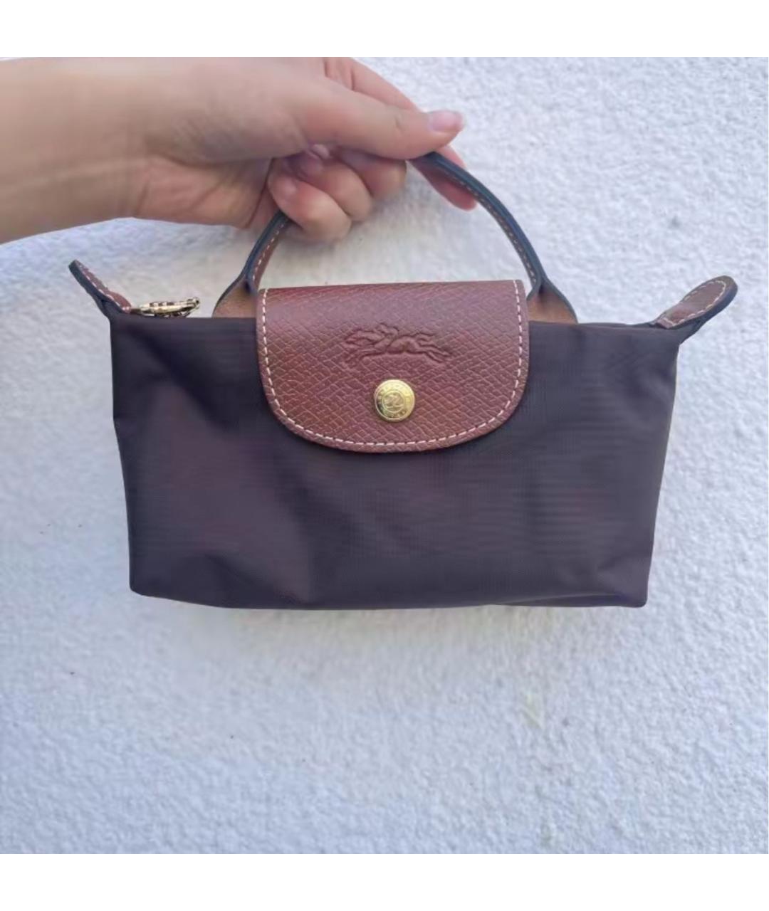 LONGCHAMP Коричневая сумка с короткими ручками, фото 6