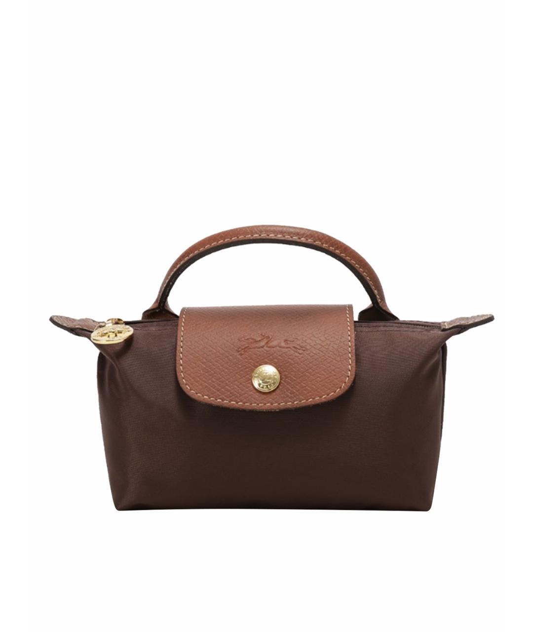 LONGCHAMP Коричневая сумка с короткими ручками, фото 1
