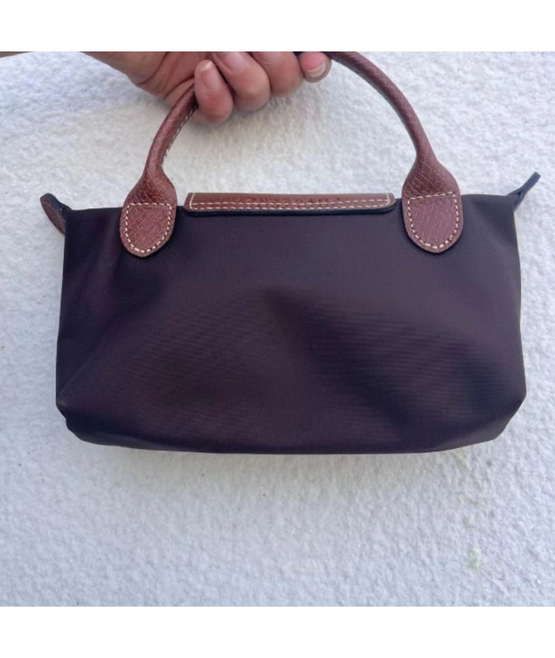 LONGCHAMP Коричневая сумка с короткими ручками, фото 7