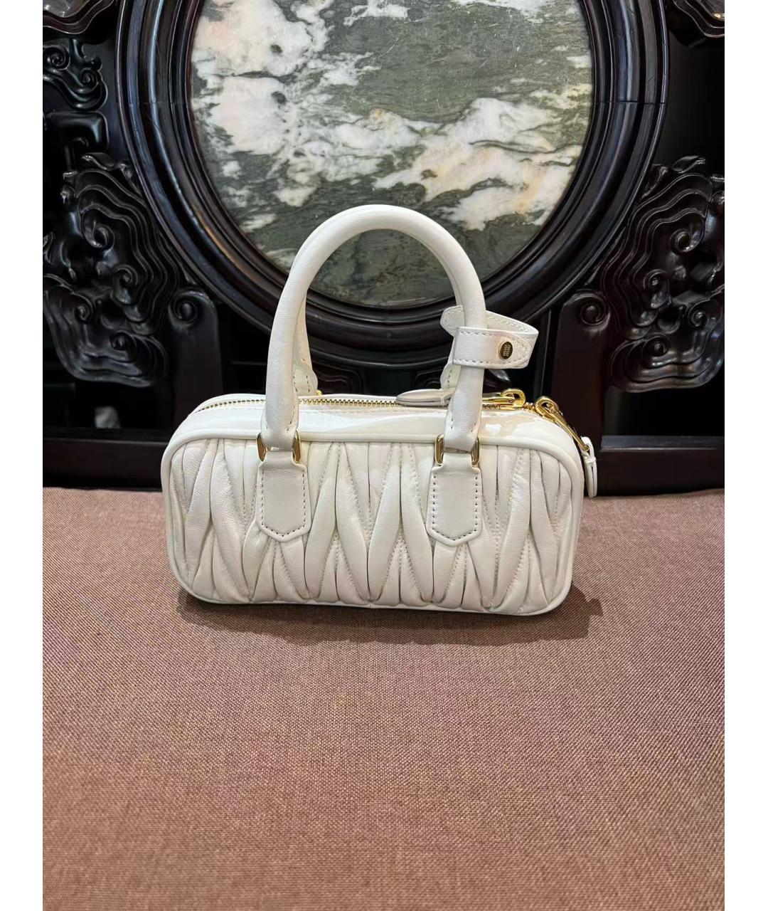 MIU MIU Белая сумка через плечо, фото 6