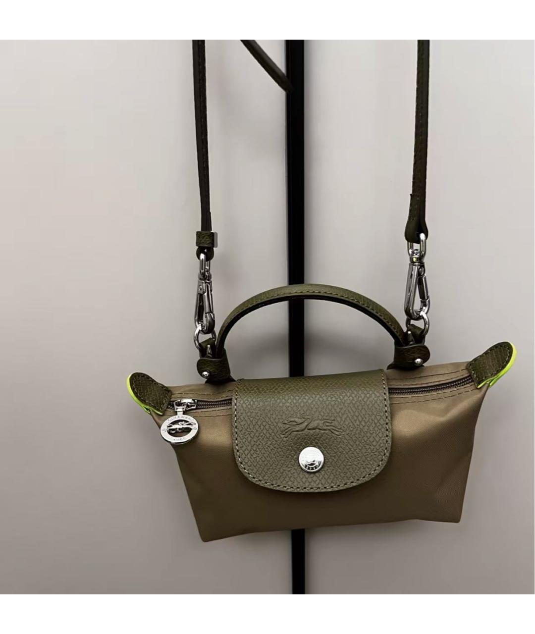 LONGCHAMP Хаки сумка с короткими ручками, фото 6