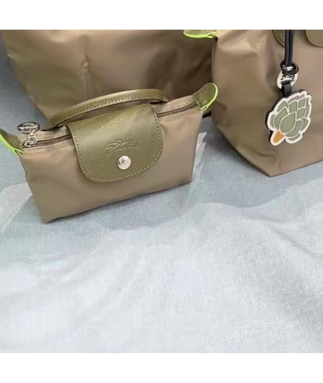 LONGCHAMP Хаки сумка с короткими ручками, фото 7