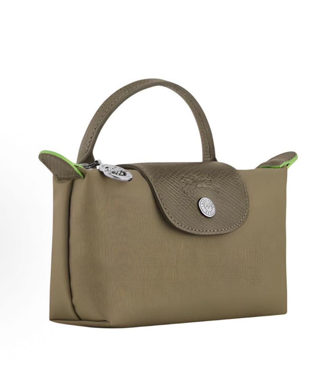 LONGCHAMP Хаки сумка с короткими ручками, фото 2