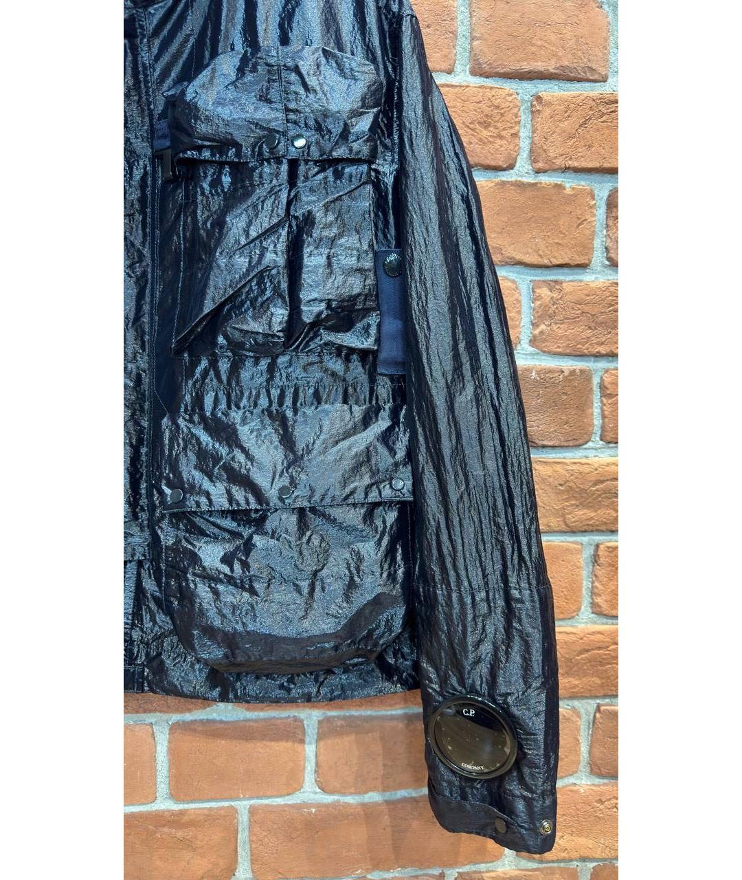 CP COMPANY Темно-синяя полиамидовая куртка, фото 2