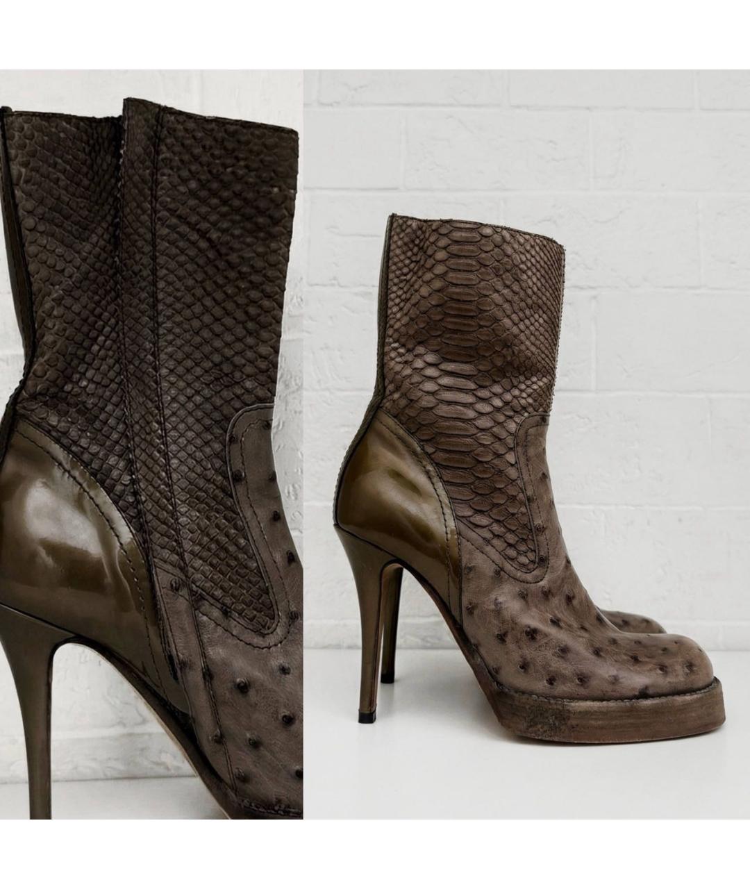 RICK OWENS Ботильоны из экзотической кожи, фото 6