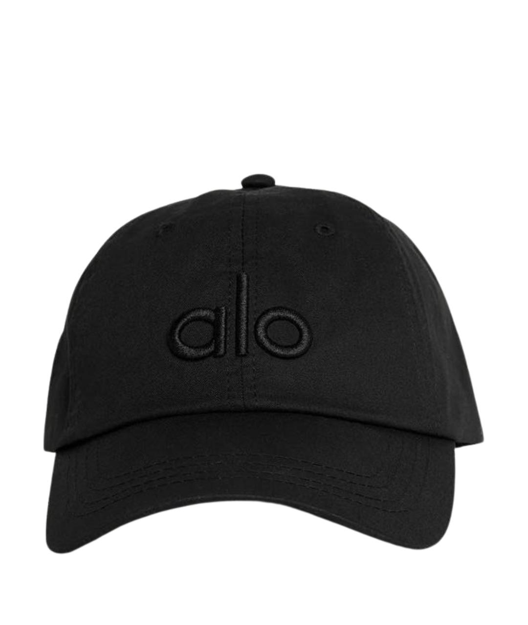 ALO YOGA Черная хлопковая кепка, фото 1