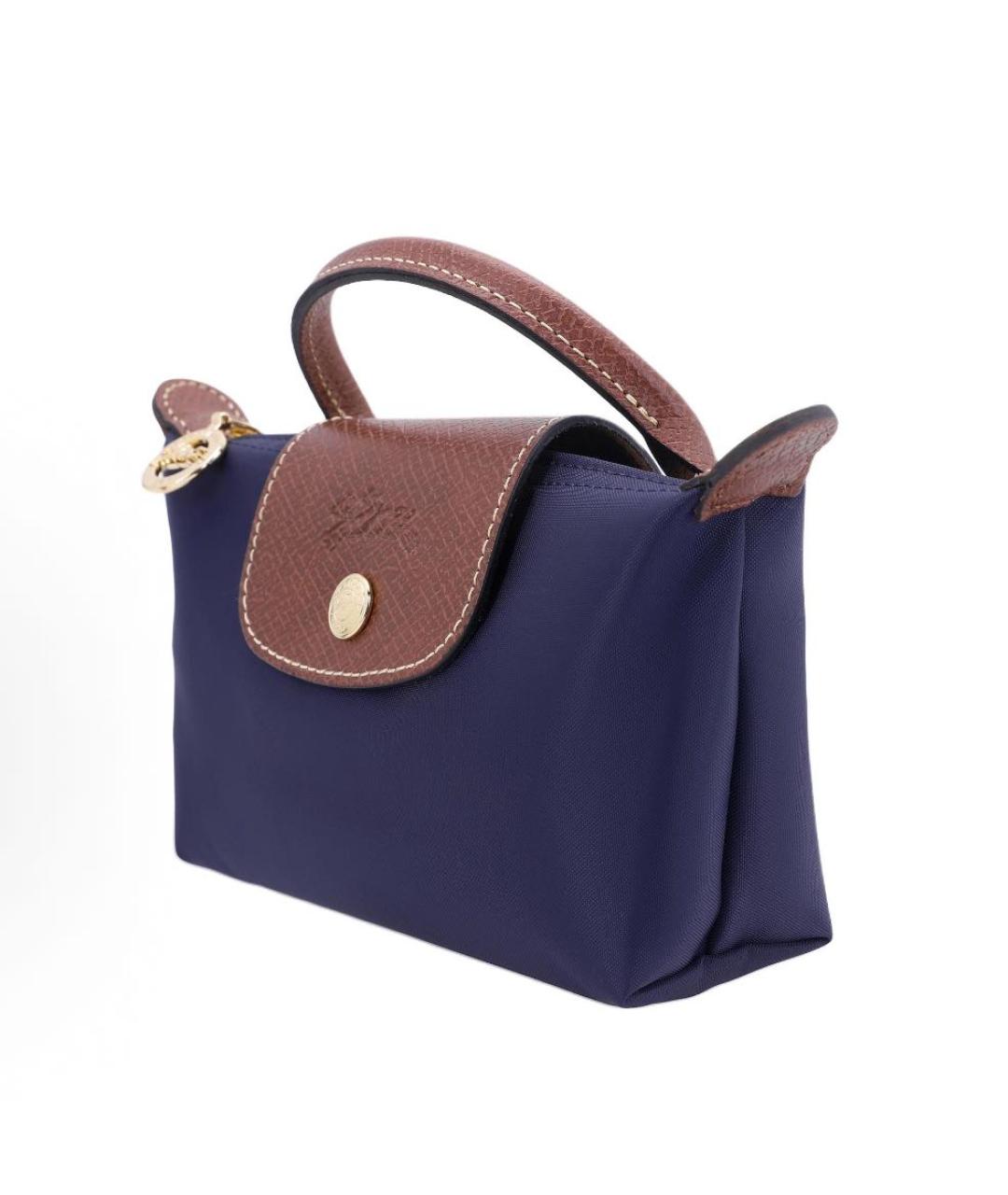 LONGCHAMP Темно-синяя сумка с короткими ручками, фото 2