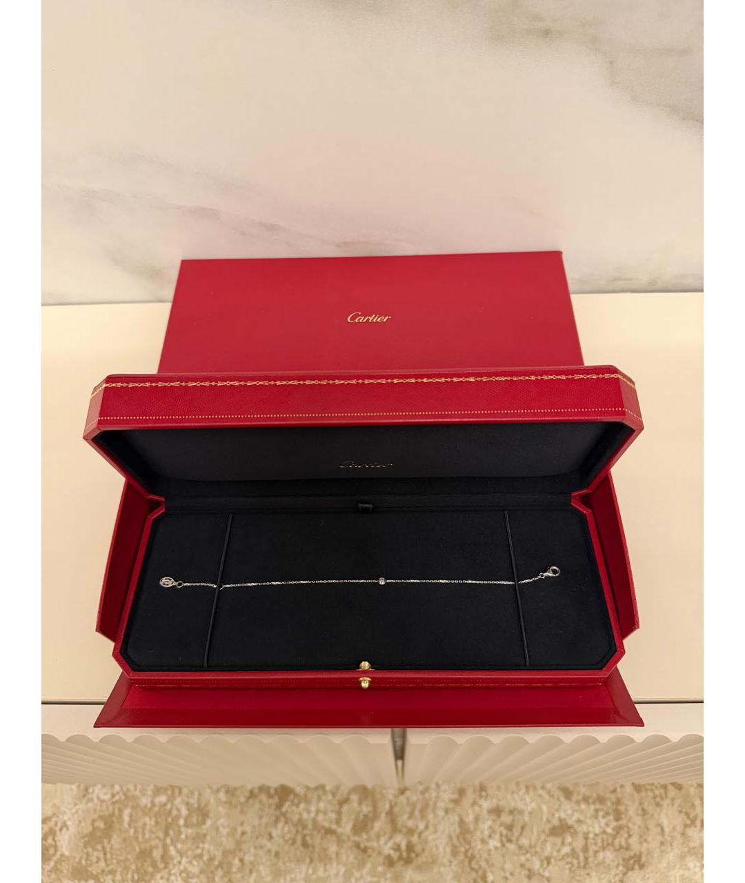 CARTIER Белый браслет из белого золота, фото 4
