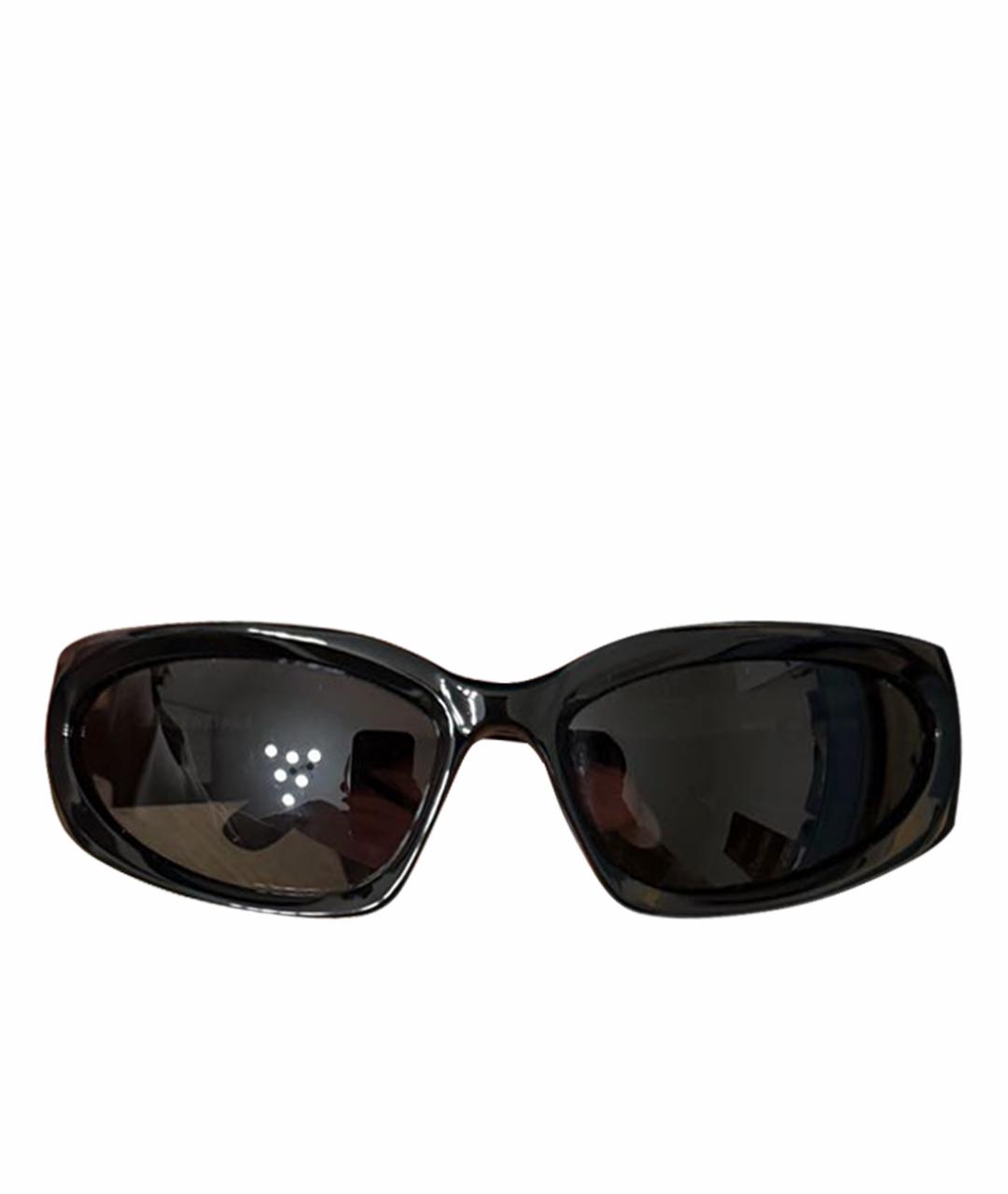 BALENCIAGA Черные пластиковые солнцезащитные очки, фото 1