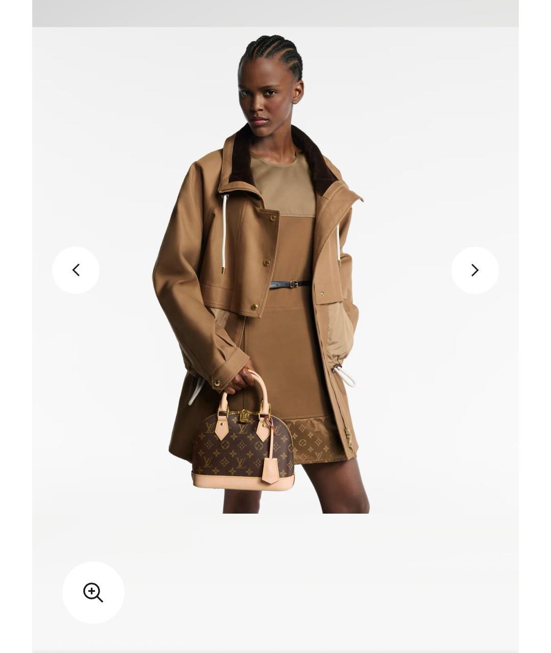 LOUIS VUITTON Коричневая сумка с короткими ручками, фото 3