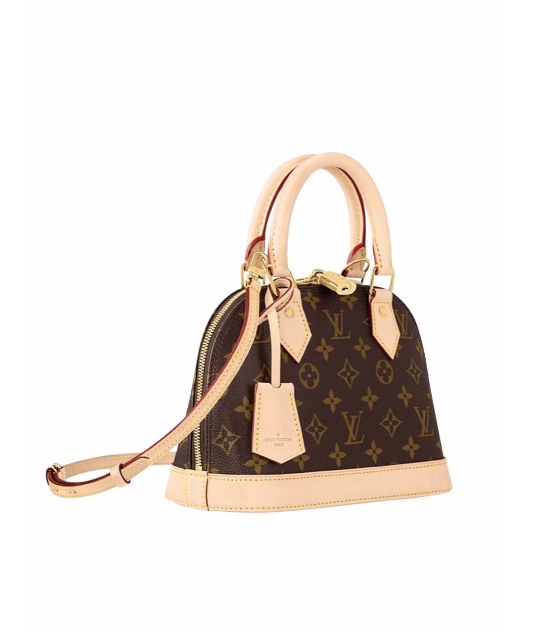 LOUIS VUITTON Коричневая сумка с короткими ручками, фото 1