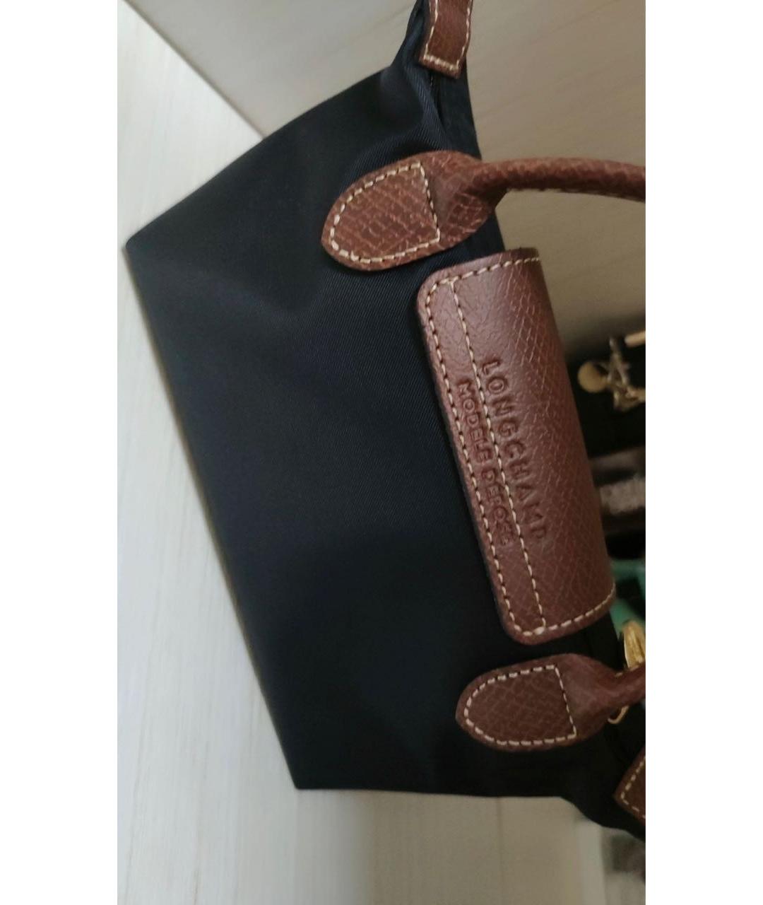 LONGCHAMP Черная сумка с короткими ручками, фото 6