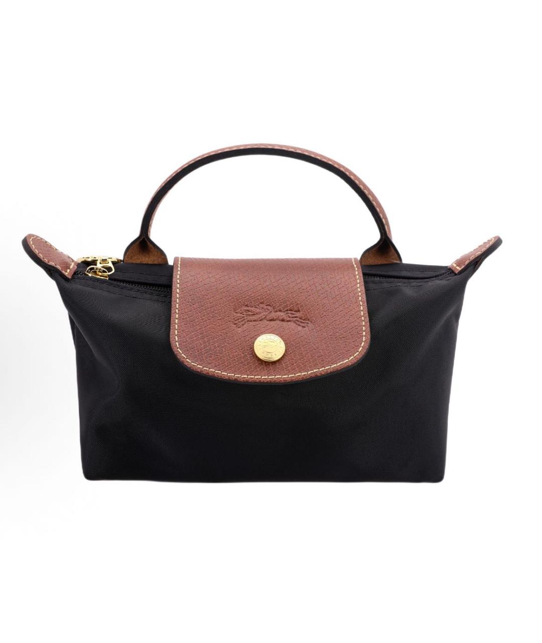 LONGCHAMP Черная сумка с короткими ручками, фото 9