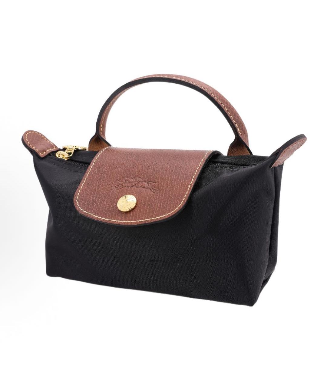 LONGCHAMP Черная сумка с короткими ручками, фото 2