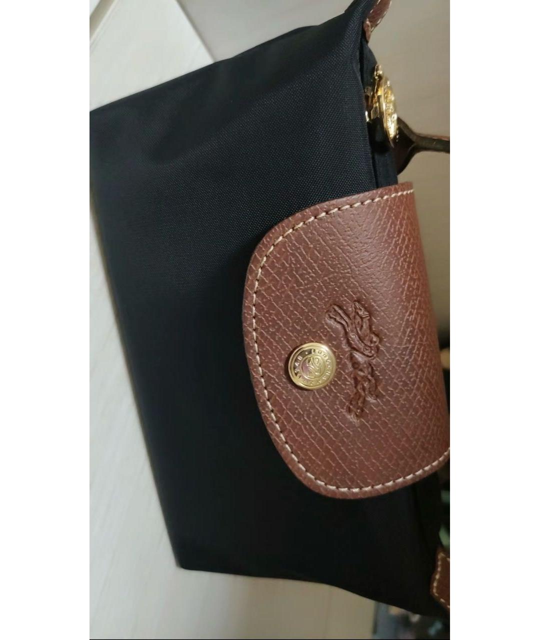 LONGCHAMP Черная сумка с короткими ручками, фото 5