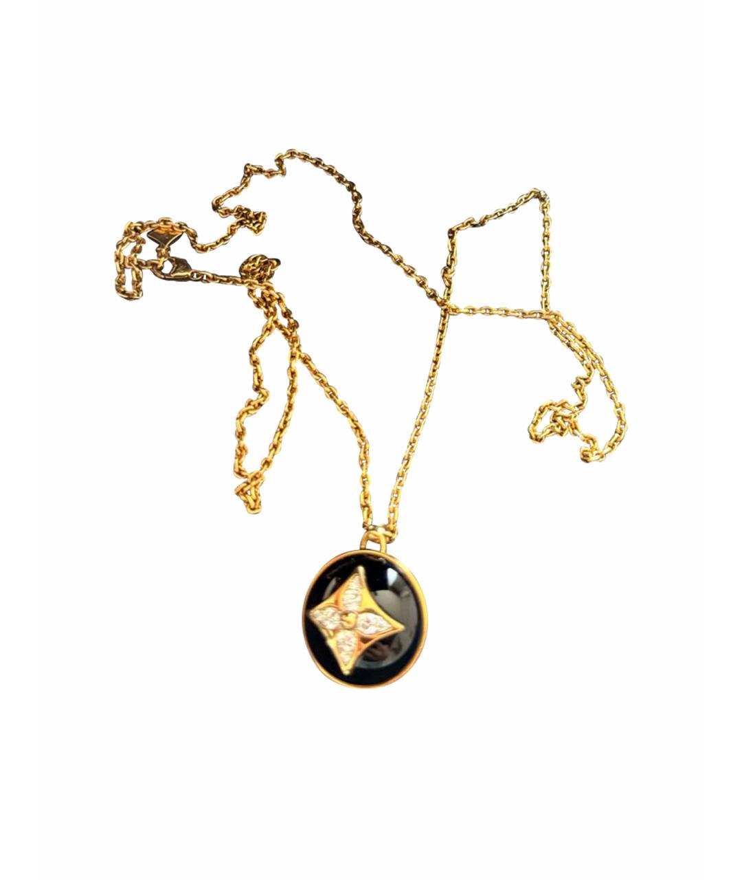 LOUIS VUITTON Черный кулон из желтого золота, фото 1