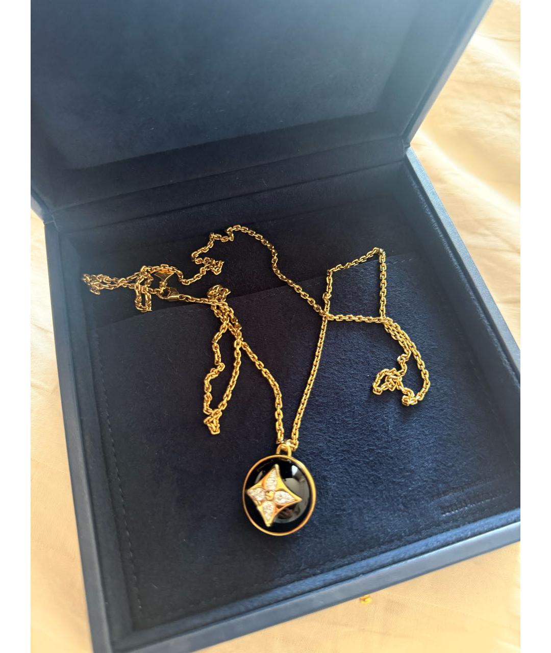 LOUIS VUITTON Черный кулон из желтого золота, фото 6