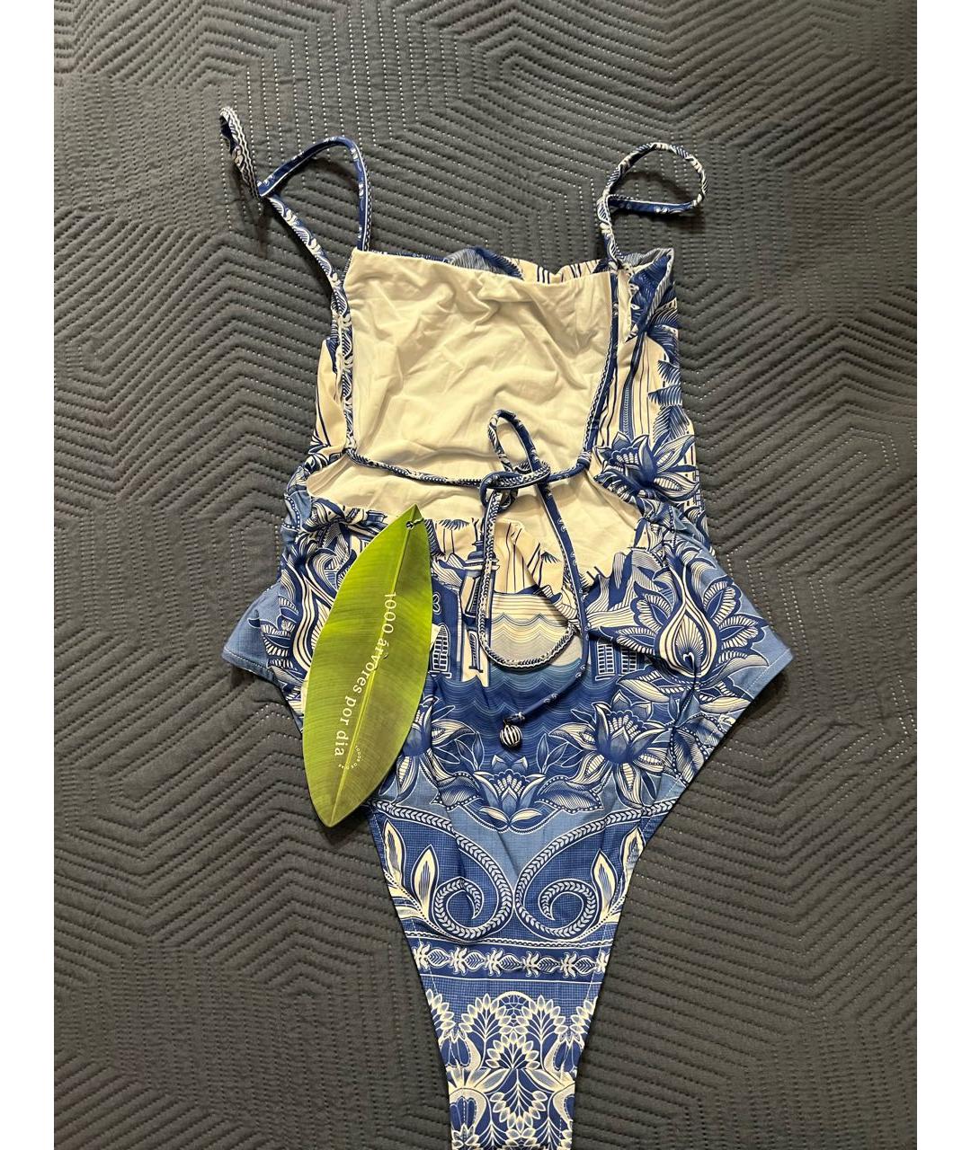 FARM RIO Синий полиамидовый купальник, фото 3