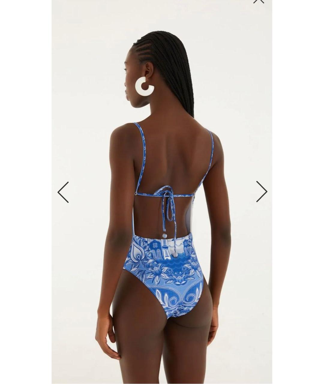 FARM RIO Синий полиамидовый купальник, фото 6