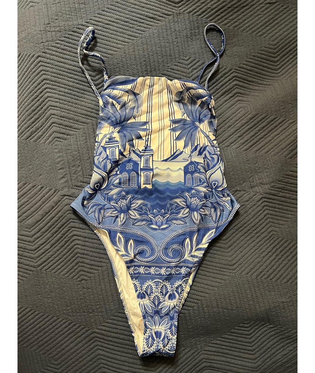 FARM RIO Синий полиамидовый купальник, фото 7