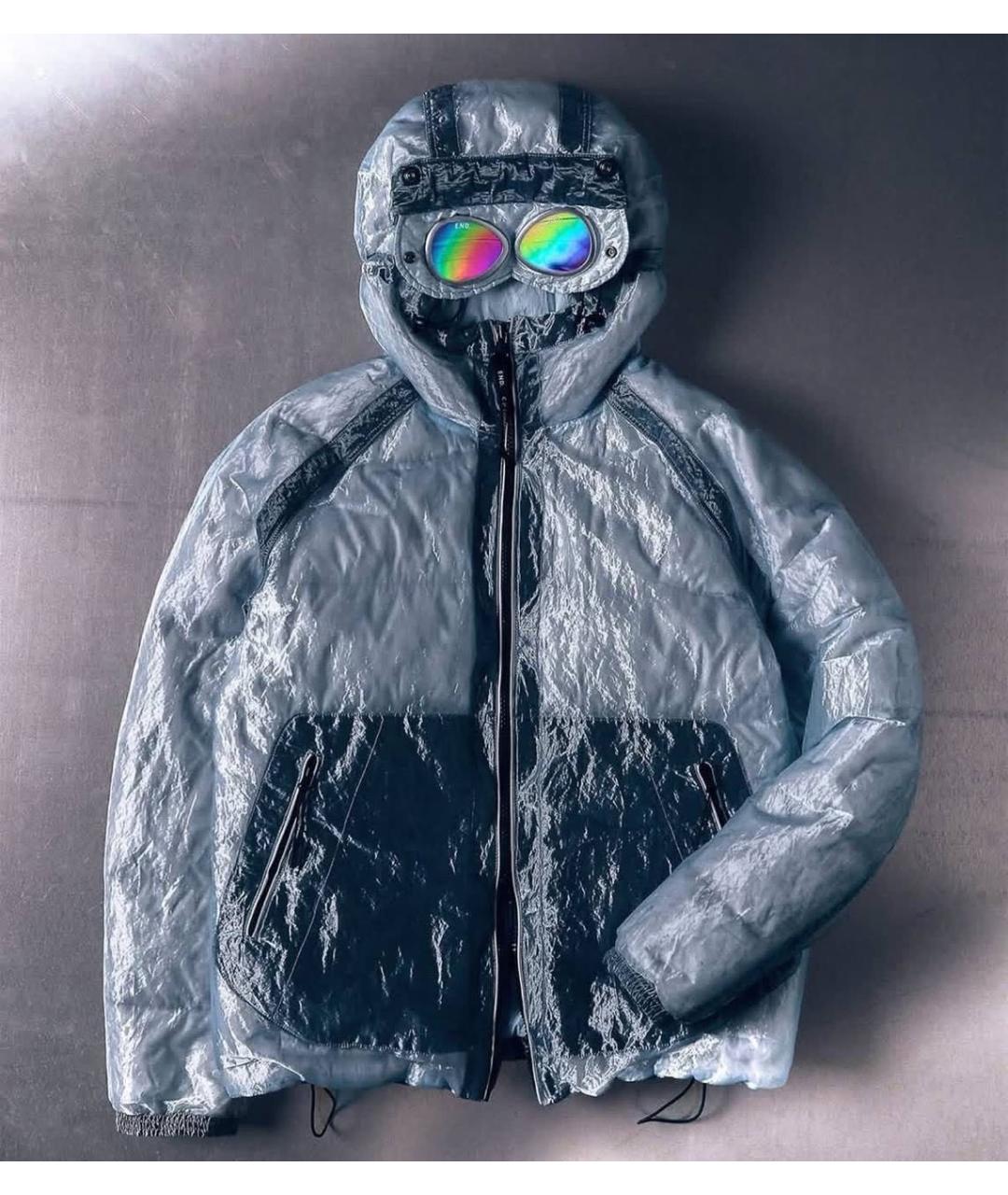 CP COMPANY Голубой полиамидовый пуховик, фото 9