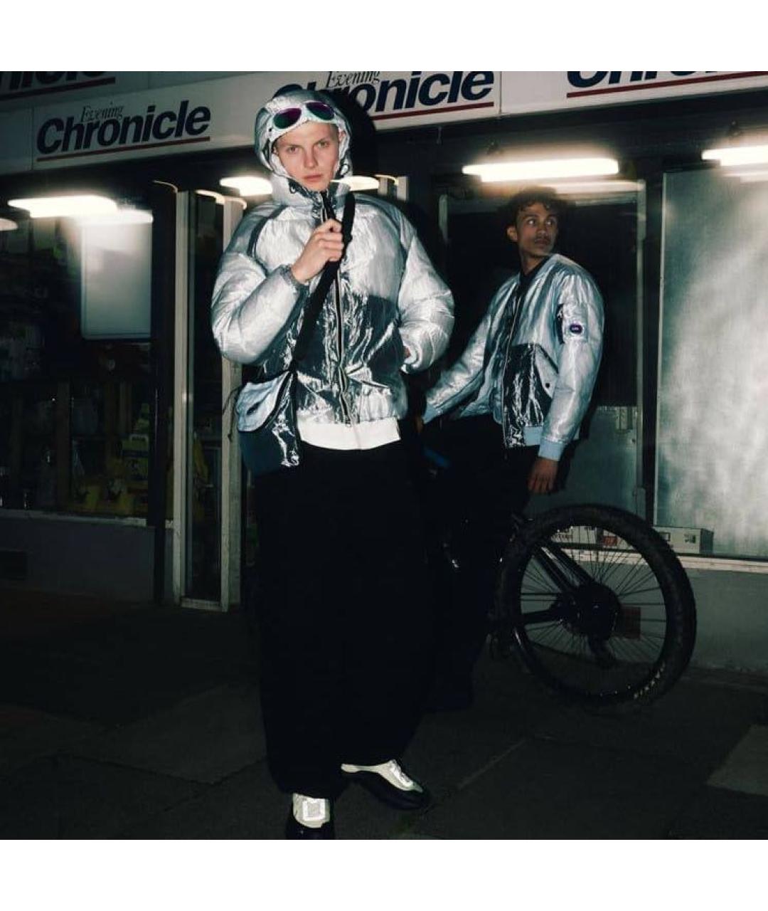 CP COMPANY Голубой полиамидовый пуховик, фото 5