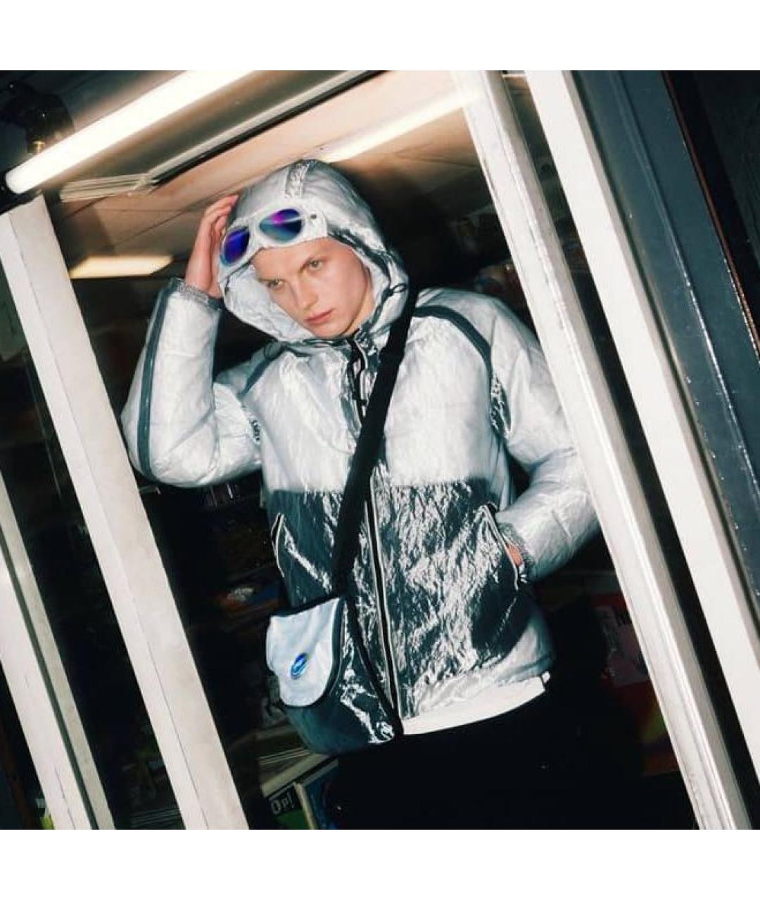 CP COMPANY Голубой полиамидовый пуховик, фото 4