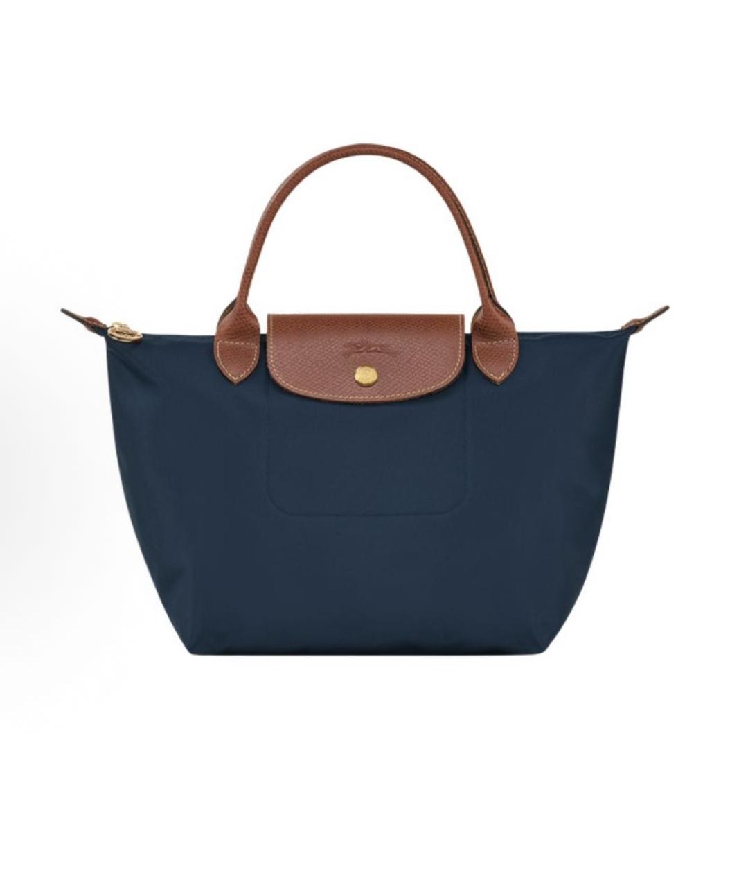 LONGCHAMP Темно-синяя сумка с короткими ручками, фото 9