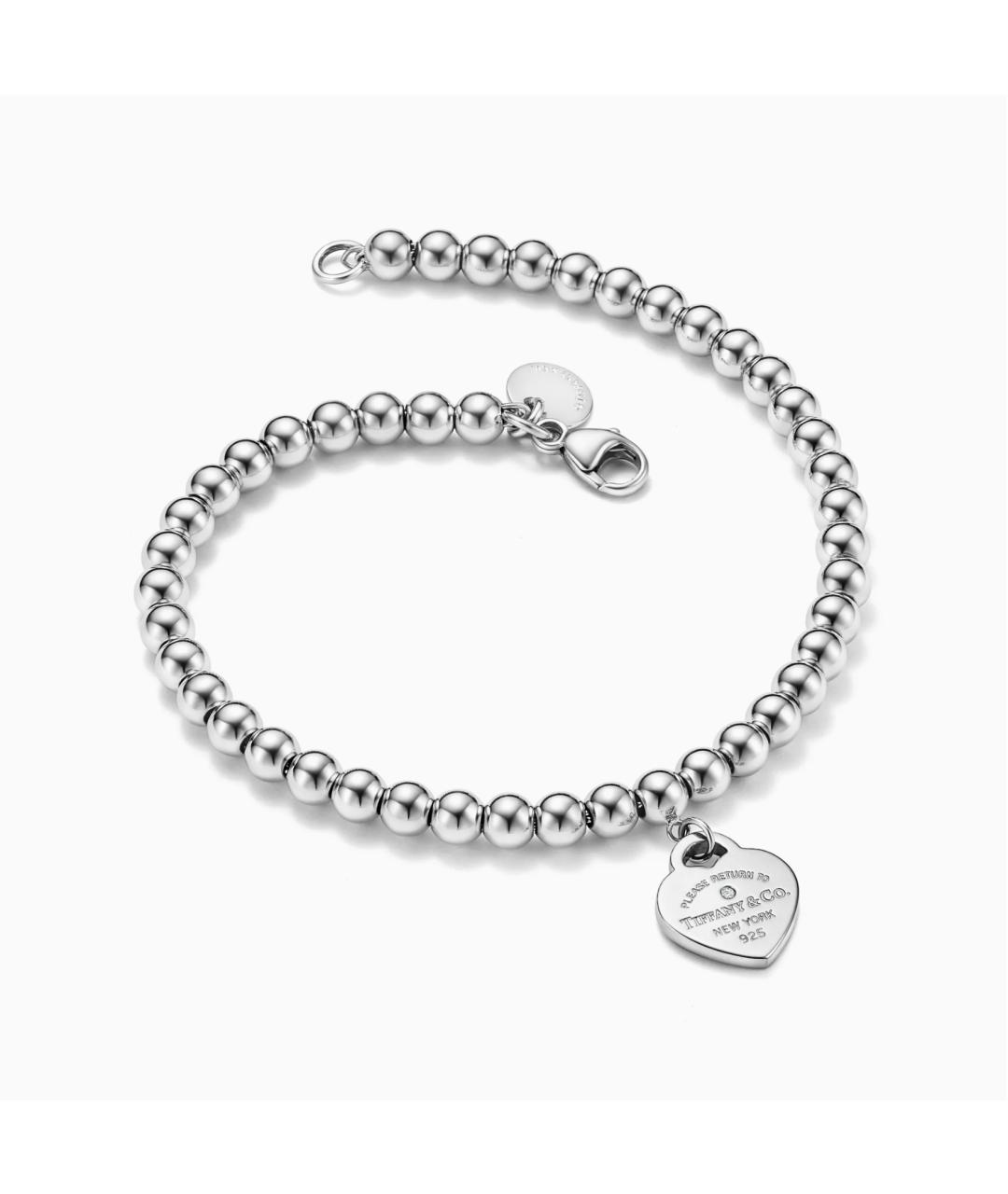 TIFFANY&CO Розовый серебряный браслет, фото 4