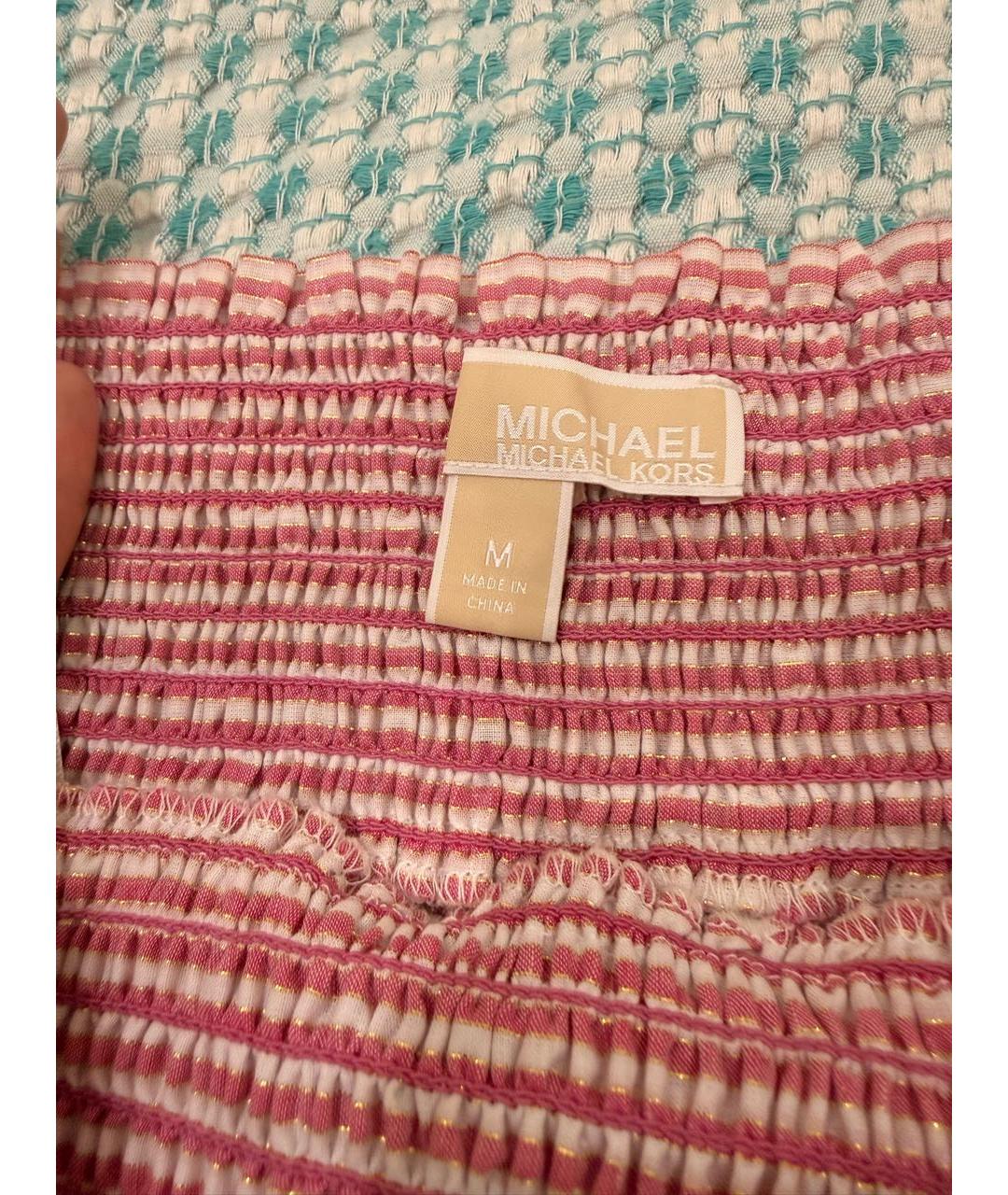 MICHAEL MICHAEL KORS Розовая хлопковая блузы, фото 3