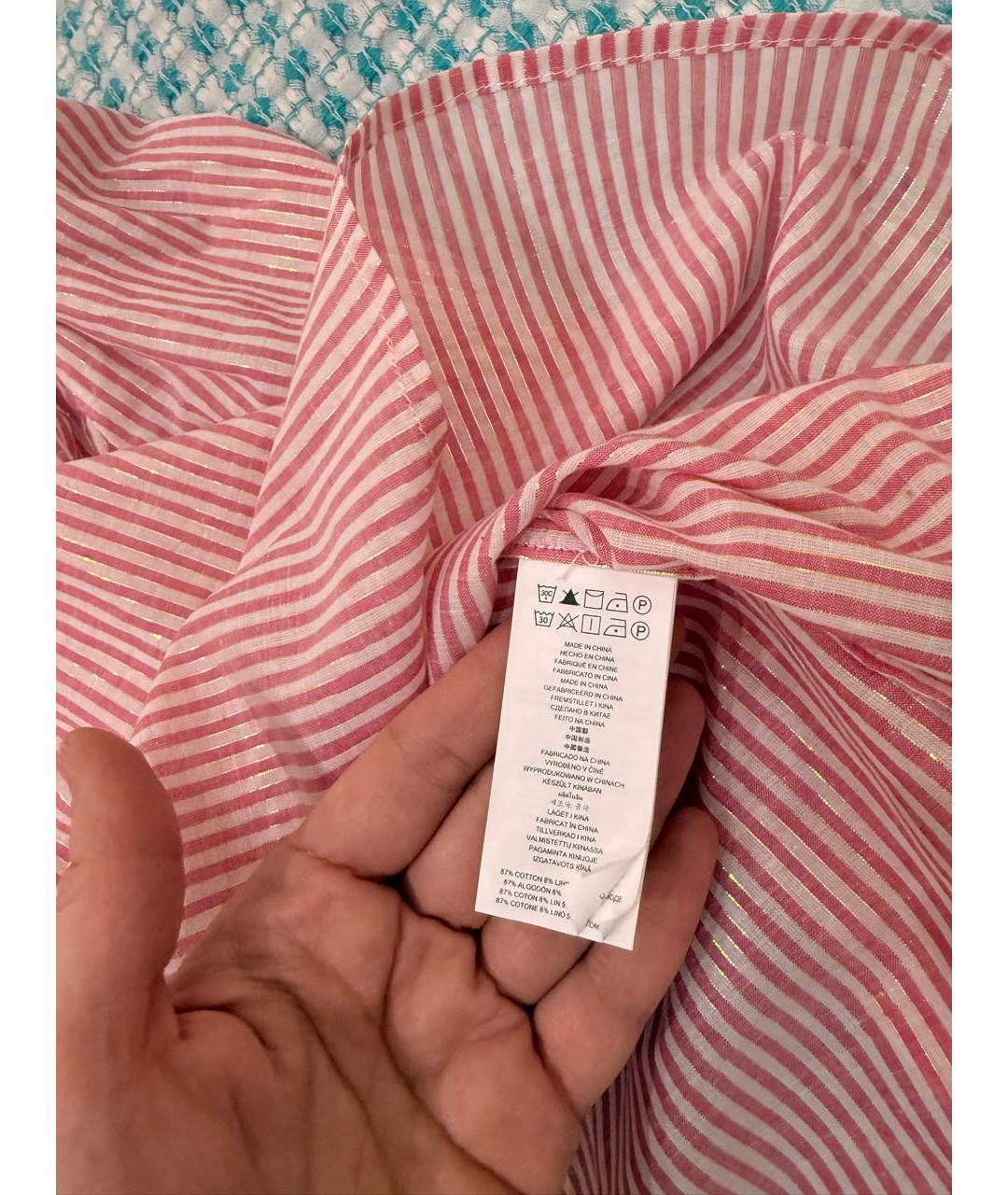 MICHAEL MICHAEL KORS Розовая хлопковая блузы, фото 4