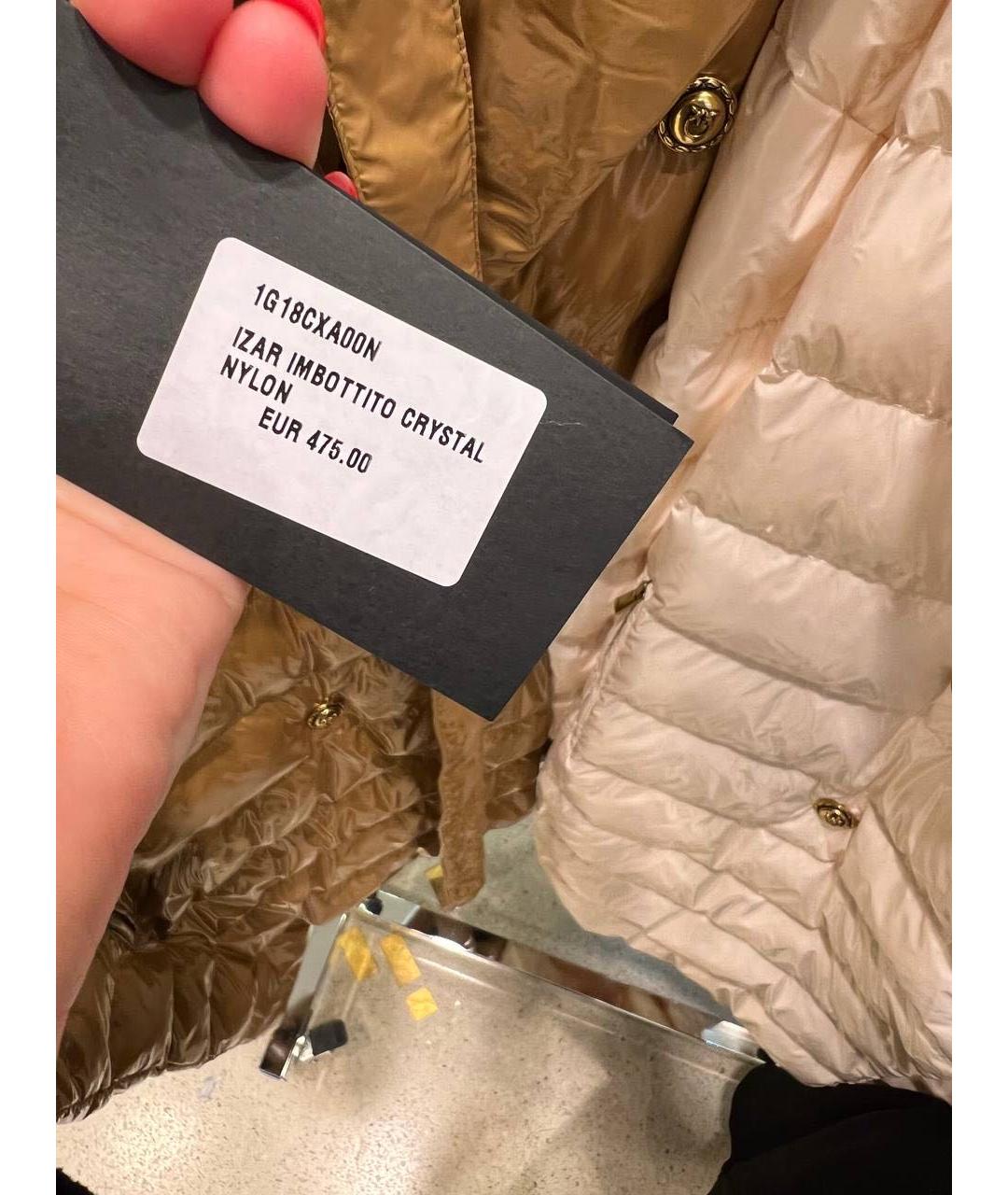 PINKO Бежевое пальто, фото 8