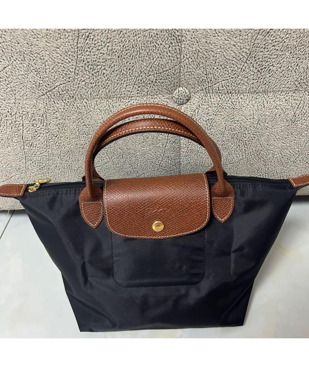 LONGCHAMP Черная сумка с короткими ручками, фото 5