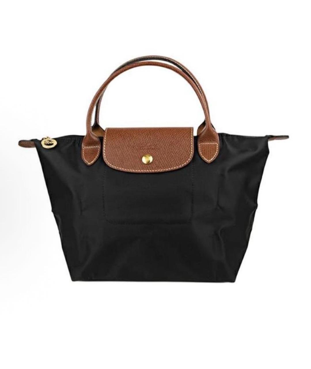 LONGCHAMP Черная сумка с короткими ручками, фото 9