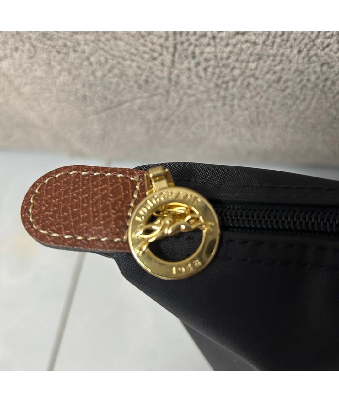 LONGCHAMP Черная сумка с короткими ручками, фото 7