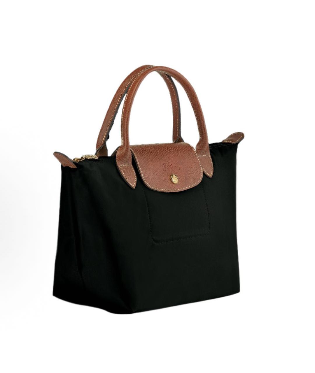 LONGCHAMP Черная сумка с короткими ручками, фото 2