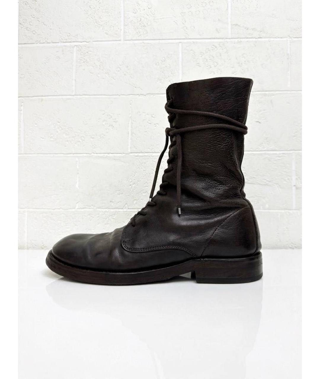 ANN DEMEULEMEESTER Кожаные высокие ботинки, фото 7