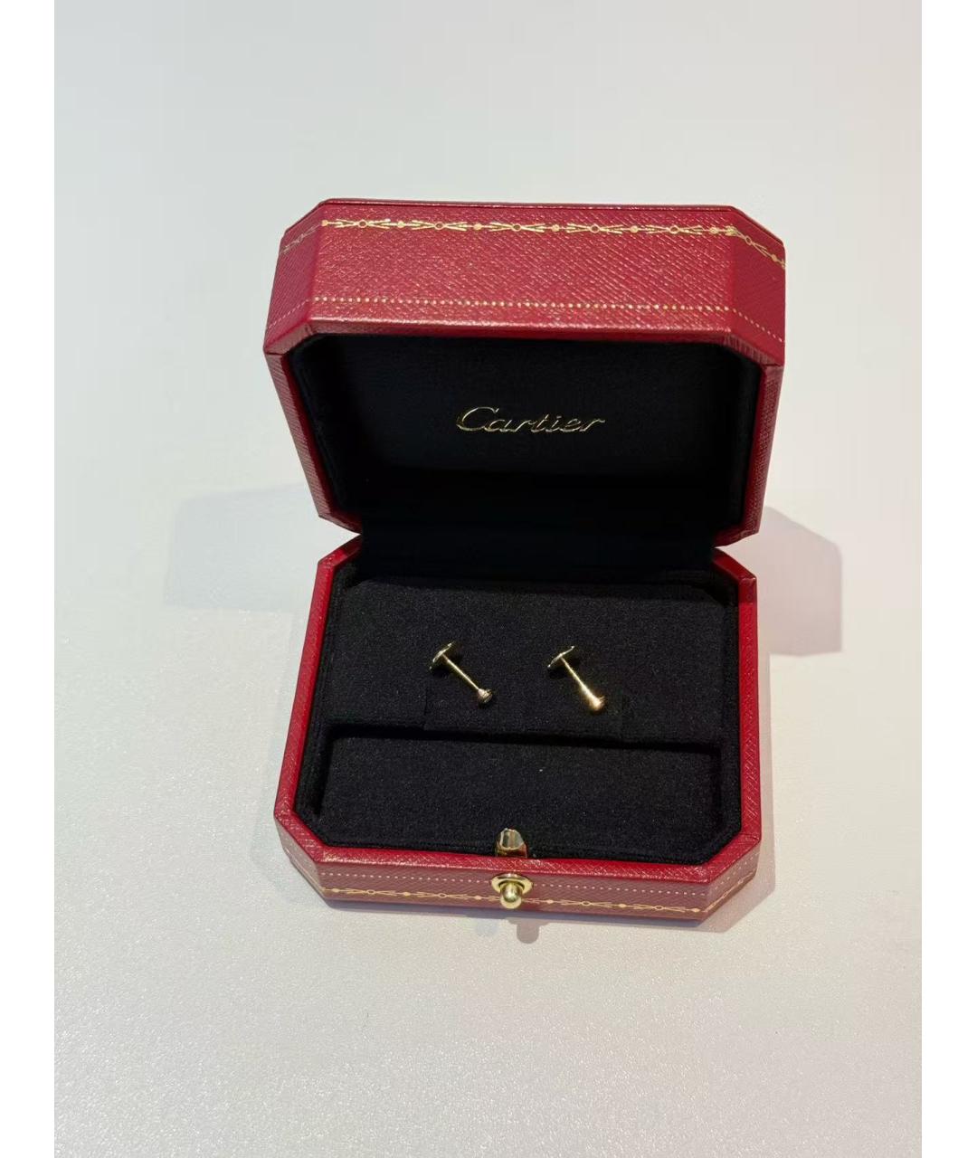 CARTIER Золотые серьги из желтого золота, фото 3