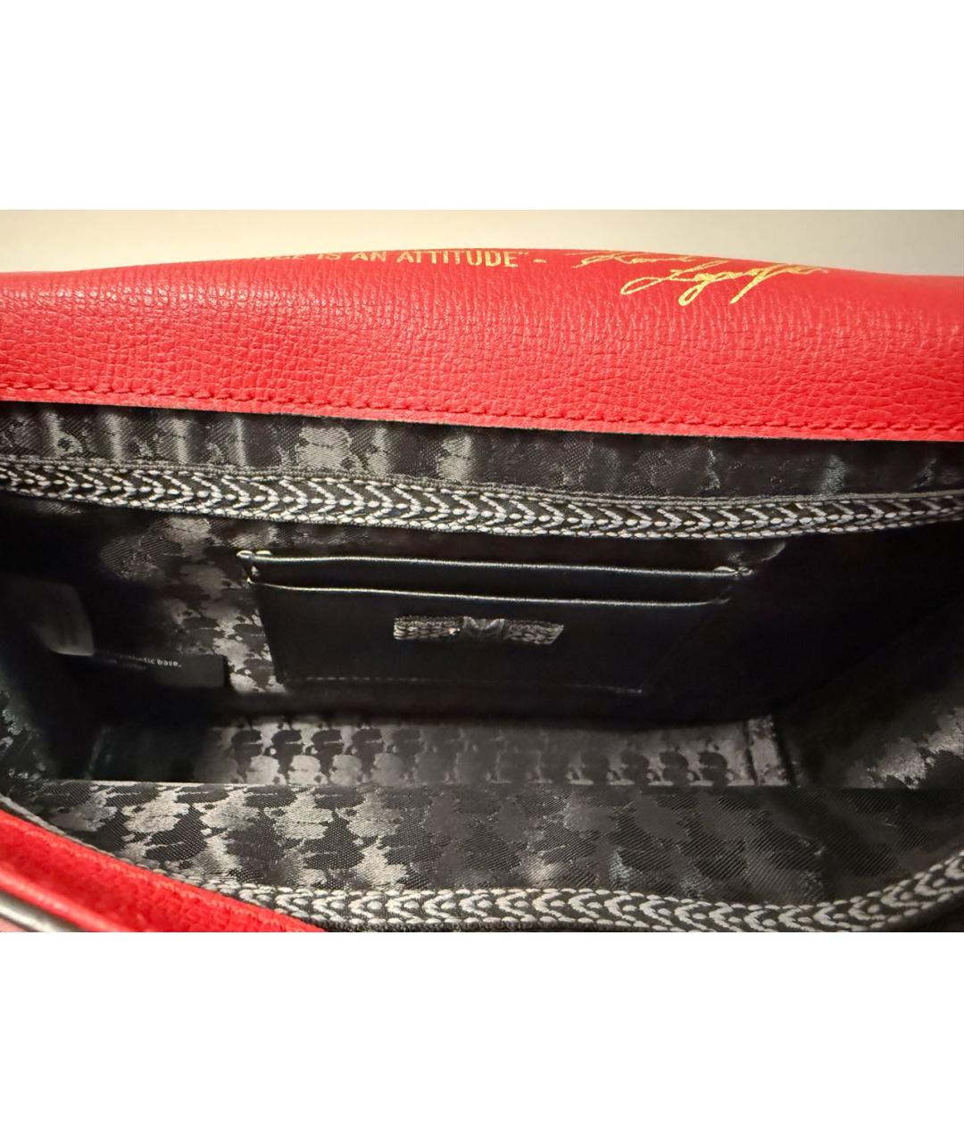 KARL LAGERFELD Мульти кожаная сумка через плечо, фото 4