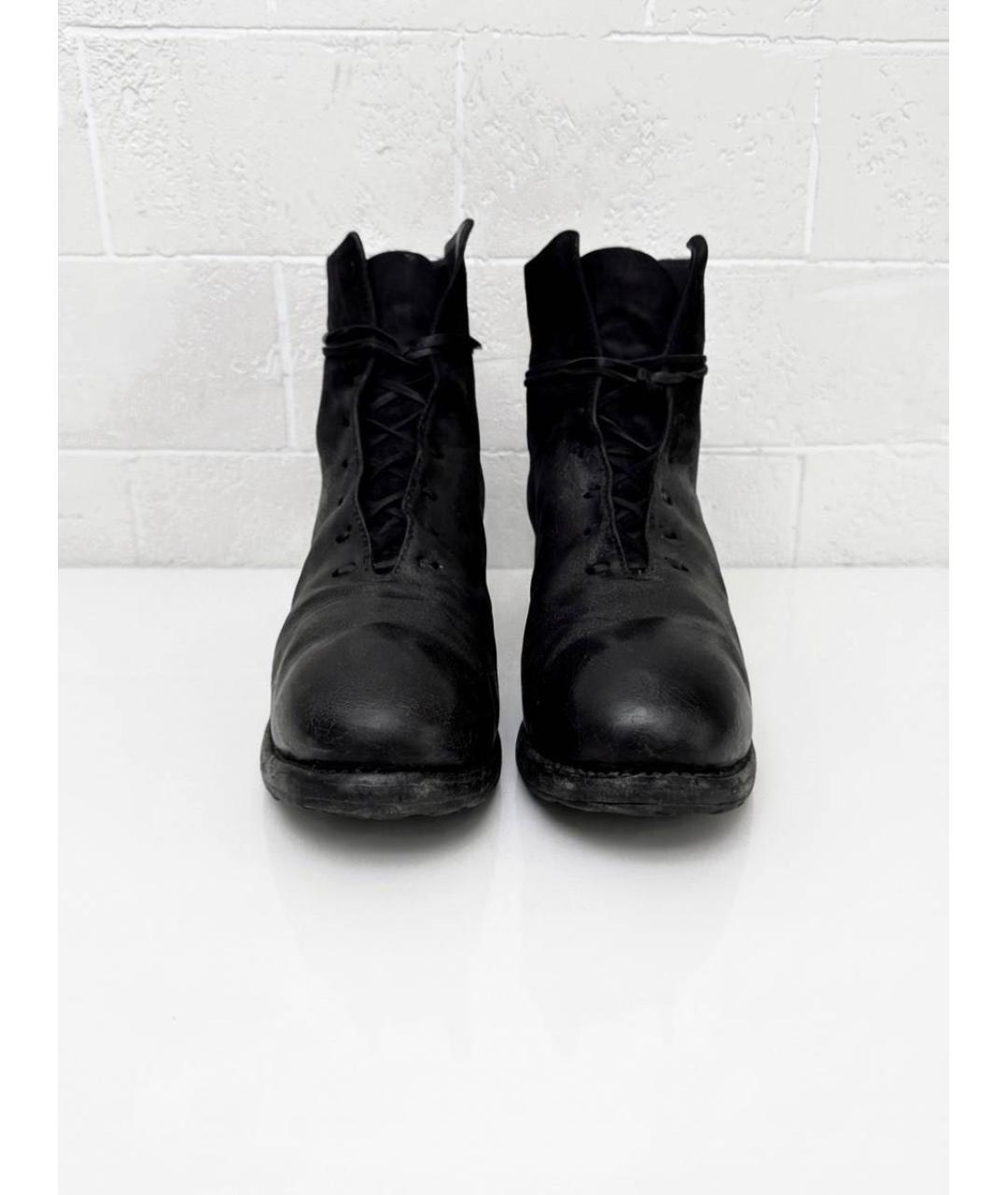 GUIDI Кожаные низкие ботинки, фото 6