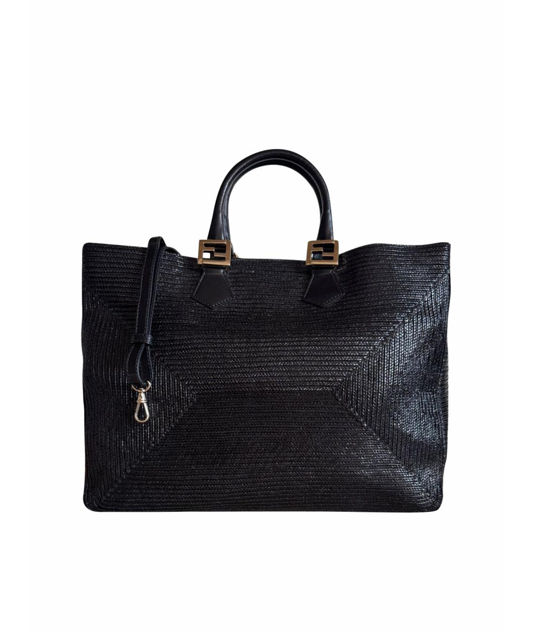 FENDI Черная сумка с короткими ручками, фото 1