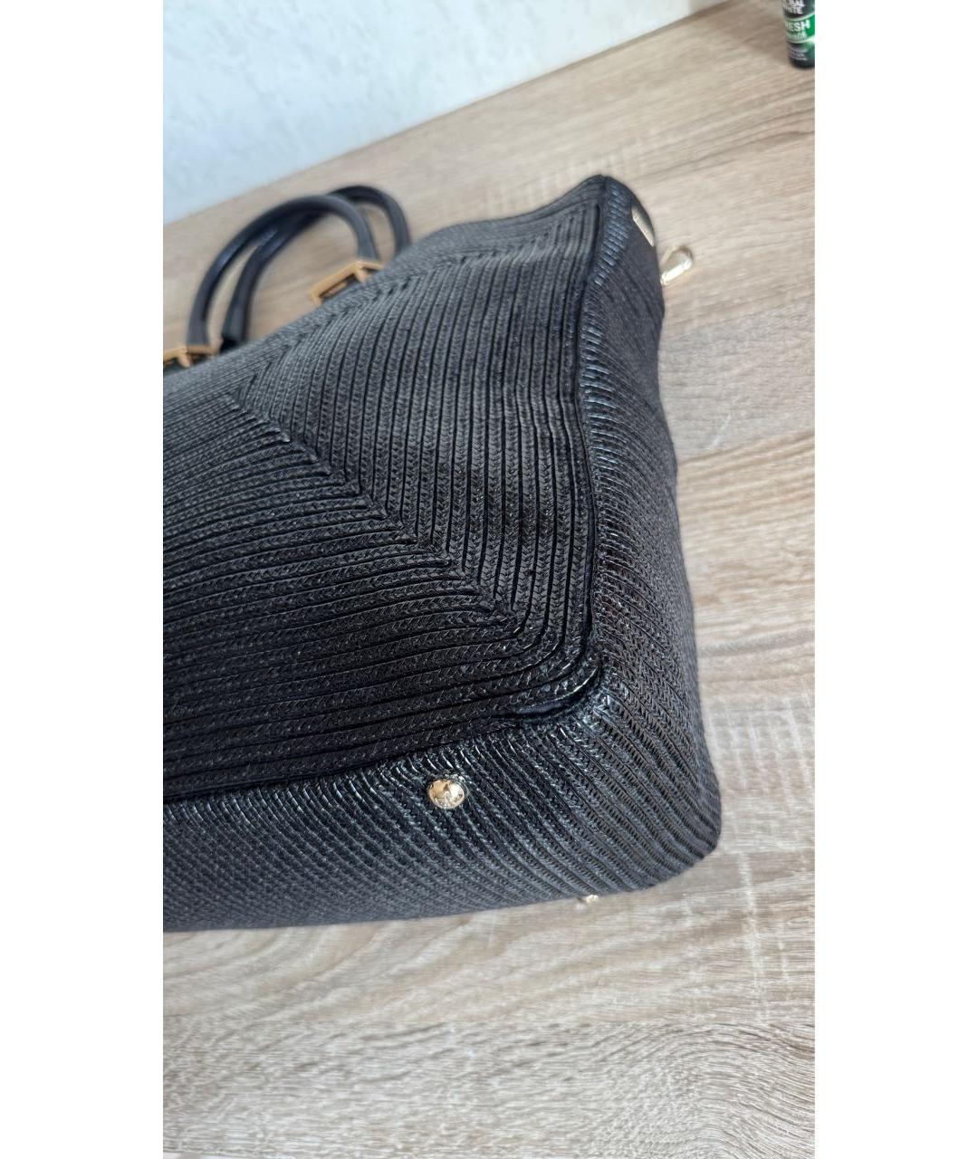FENDI Черная сумка с короткими ручками, фото 5