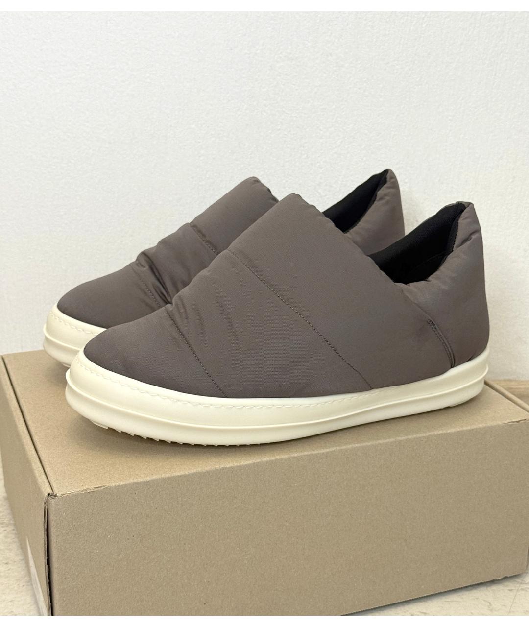 RICK OWENS DRKSHDW Бежевые низкие кроссовки / кеды, фото 5