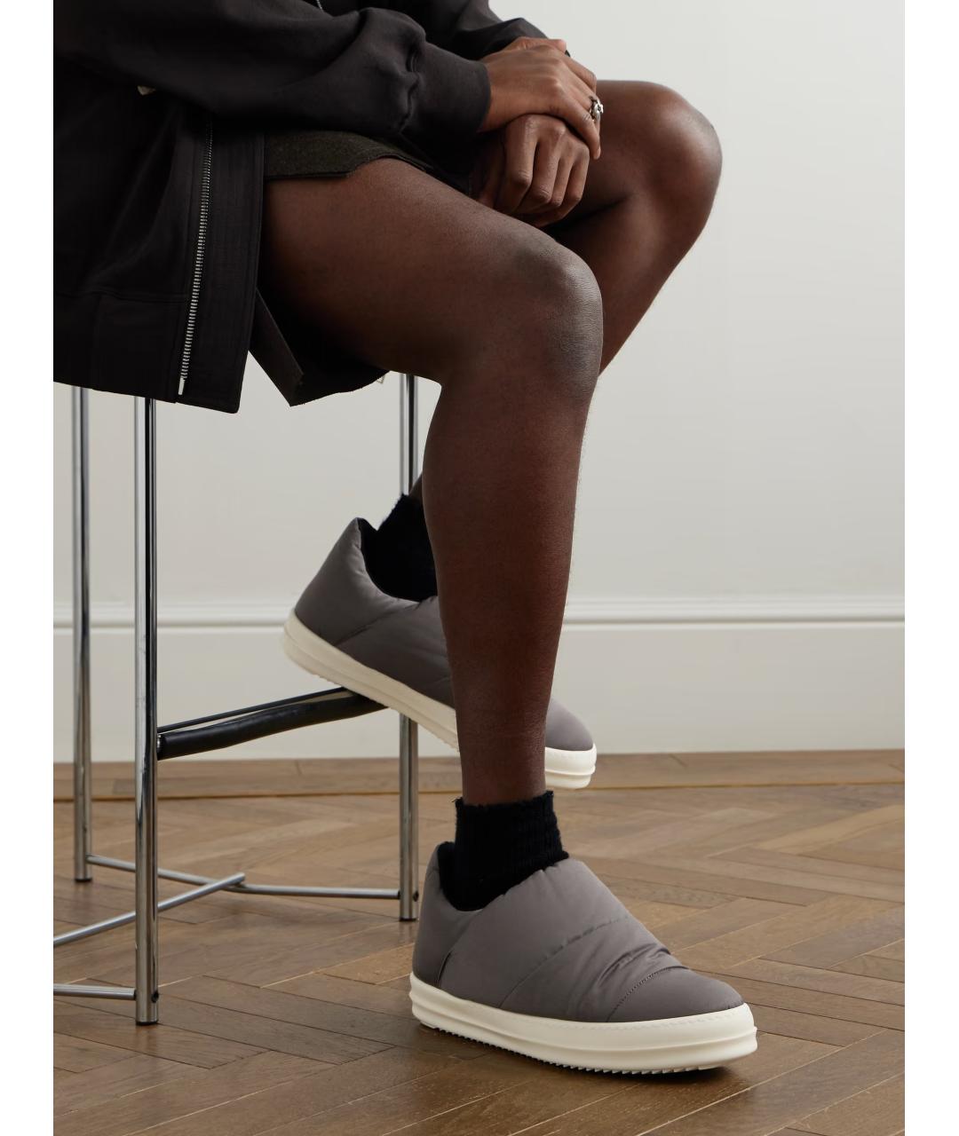 RICK OWENS DRKSHDW Бежевые низкие кроссовки / кеды, фото 6